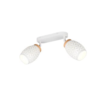Reality lights Bidar ceiling spotlight white, 2-light sources