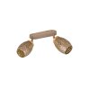 Reality lights Bidar ceiling spotlight brown, 2-light sources