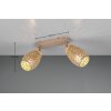 Reality lights Bidar ceiling spotlight brown, 2-light sources