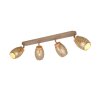 Reality lights Bidar ceiling spotlight brown, 4-light sources