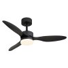 Globo lighting Blackwell Ceiling fan light LED black, 1-light source, Remote control