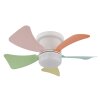 Globo lighting Hines Ceiling fan light LED colourful, white, 1-light source, Remote control
