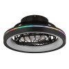 Globo lighting Deanne Ceiling fan light LED black, 1-light source, Remote control, Colour changer