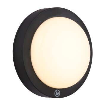 Globo lighting Lasse ceiling light LED black, 1-light source