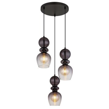 Globo lighting Clarity hanging light black, 3-light sources