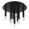 Globo lighting Ryan ceiling light black, 9-light sources