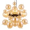 Globo lighting Udo hanging light gold, black, 4-light sources