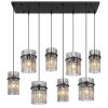 Globo lighting Gorley hanging light black, 8-light sources
