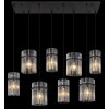 Globo lighting Gorley hanging light black, 8-light sources