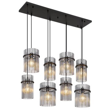Globo lighting Gorley hanging light black, 8-light sources
