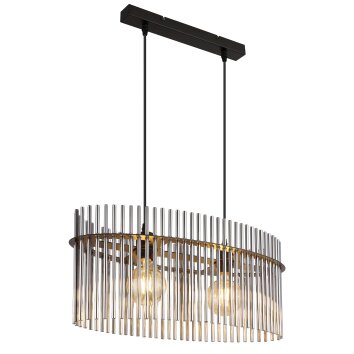 Globo lighting Gorley hanging light black, 2-light sources