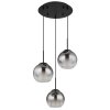 Globo lighting Barry hanging light black, 3-light sources