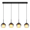 Globo lighting Barry hanging light black, 4-light sources