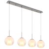 Globo lighting Barry hanging light chrome, matt nickel, 4-light sources