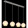 Globo lighting Barry hanging light chrome, matt nickel, 4-light sources