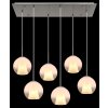 Globo lighting Barry hanging light chrome, matt nickel, 6-light sources