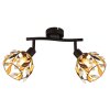 Globo lighting Mika ceiling light black, 2-light sources