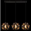 Globo lighting Mika hanging light black, 3-light sources
