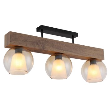 Globo lighting I ceiling light Ecru, black, 3-light sources