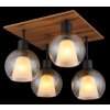 Globo lighting I ceiling light Ecru, black, 4-light sources