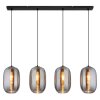 Globo lighting Jefrey hanging light black, 4-light sources