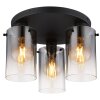 Globo lighting Florentina ceiling light black, 3-light sources