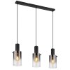 Globo lighting Florentina hanging light black, 3-light sources