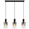 Globo lighting Florentina hanging light black, 3-light sources