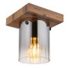 Globo lighting Underwood ceiling light Dark wood, Ecru, 1-light source