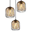 Globo lighting Dichti hanging light black, 3-light sources