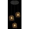 Globo lighting Dichti hanging light black, 3-light sources