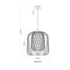 Globo lighting Dichti hanging light black, 1-light source