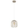 Globo lighting Dichti hanging light sand-coloured, 1-light source