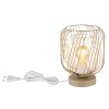 Globo lighting Dichti table lamp sand-coloured, 1-light source
