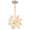 Globo lighting Floriella hanging light LED gold, 1-light source