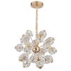 Globo lighting Florietta hanging light LED gold, 1-light source
