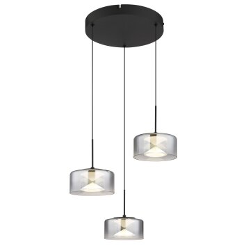 Globo lighting Belinda hanging light LED black, 1-light source