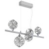 Globo lighting Virina hanging light LED chrome, 1-light source