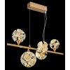 Globo lighting Virina hanging light LED gold, 1-light source