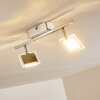 PINEY Ceiling light LED matt nickel, 2-light sources