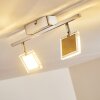 PINEY Ceiling light LED matt nickel, 2-light sources