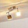 PINEY Ceiling light LED matt nickel, 2-light sources