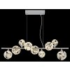 Globo lighting Virina hanging light LED chrome, 1-light source