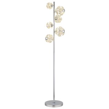Globo lighting Virina floor lamp LED chrome, 1-light source