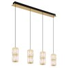 Globo lighting Stefanie hanging light LED gold, black, 1-light source