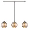 Globo lighting Lourdes hanging light white, 3-light sources