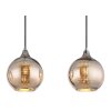 Globo lighting Lourdes hanging light white, 3-light sources