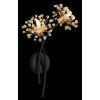 Globo lighting Fiore wall light black, 2-light sources