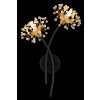 Globo lighting Fiore wall light black, 2-light sources