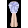 Globo lighting Polimi table lamp LED champagne, 1-light source, Colour changer